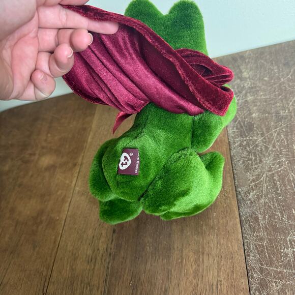 TY Beanie‎ Babies King 1993 NWT posable frog Stuffed animal Attic Treasures - Picture 5 of 9